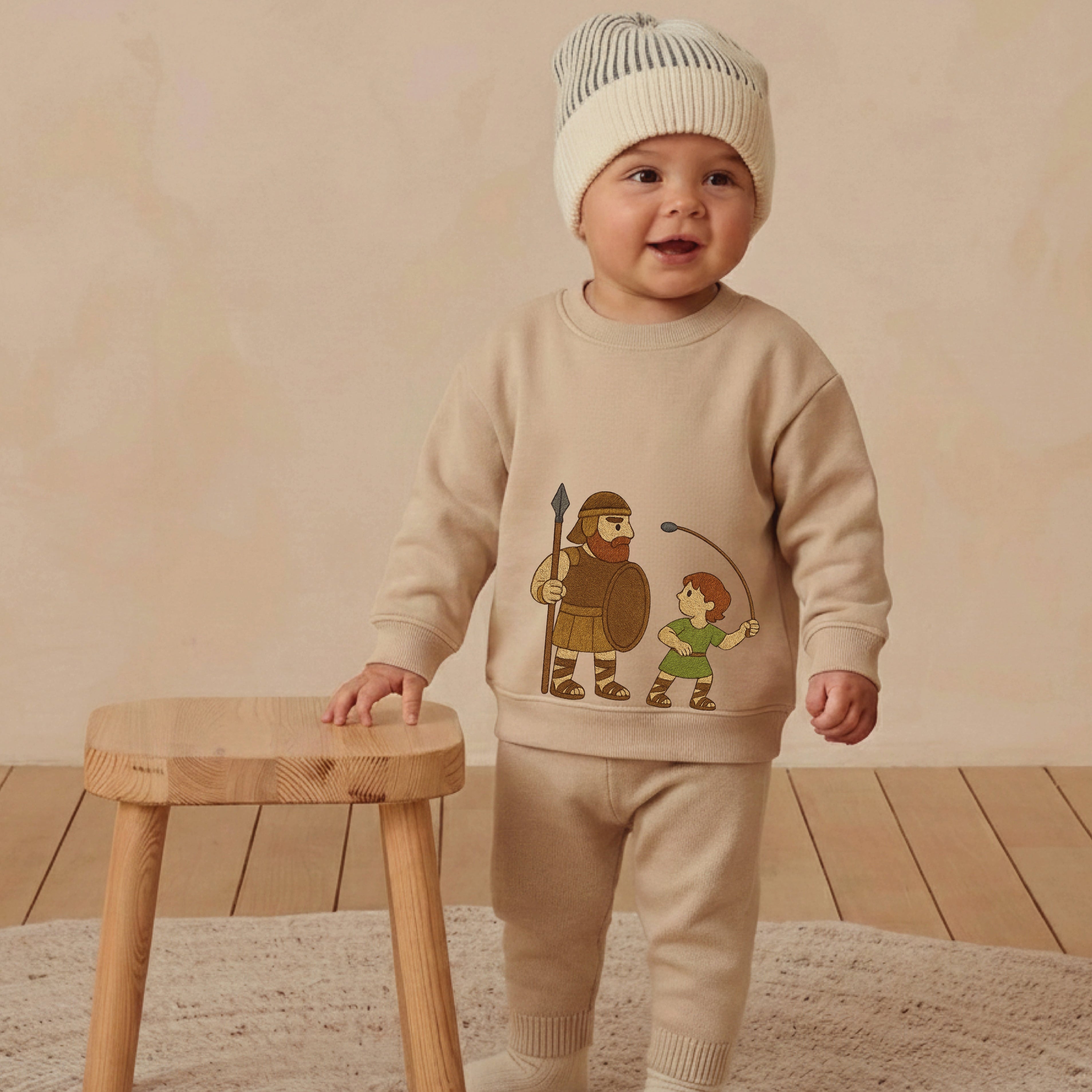 Long Sleeve David & Goliath Crewneck  Limited Edition